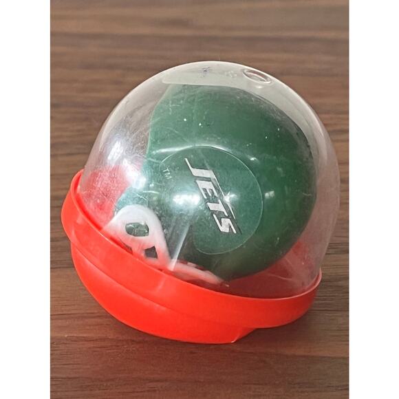Vintage NFL Mini Gumball Vending Machine New York Jets Plastic Football Helmet - Picture 2 of 12